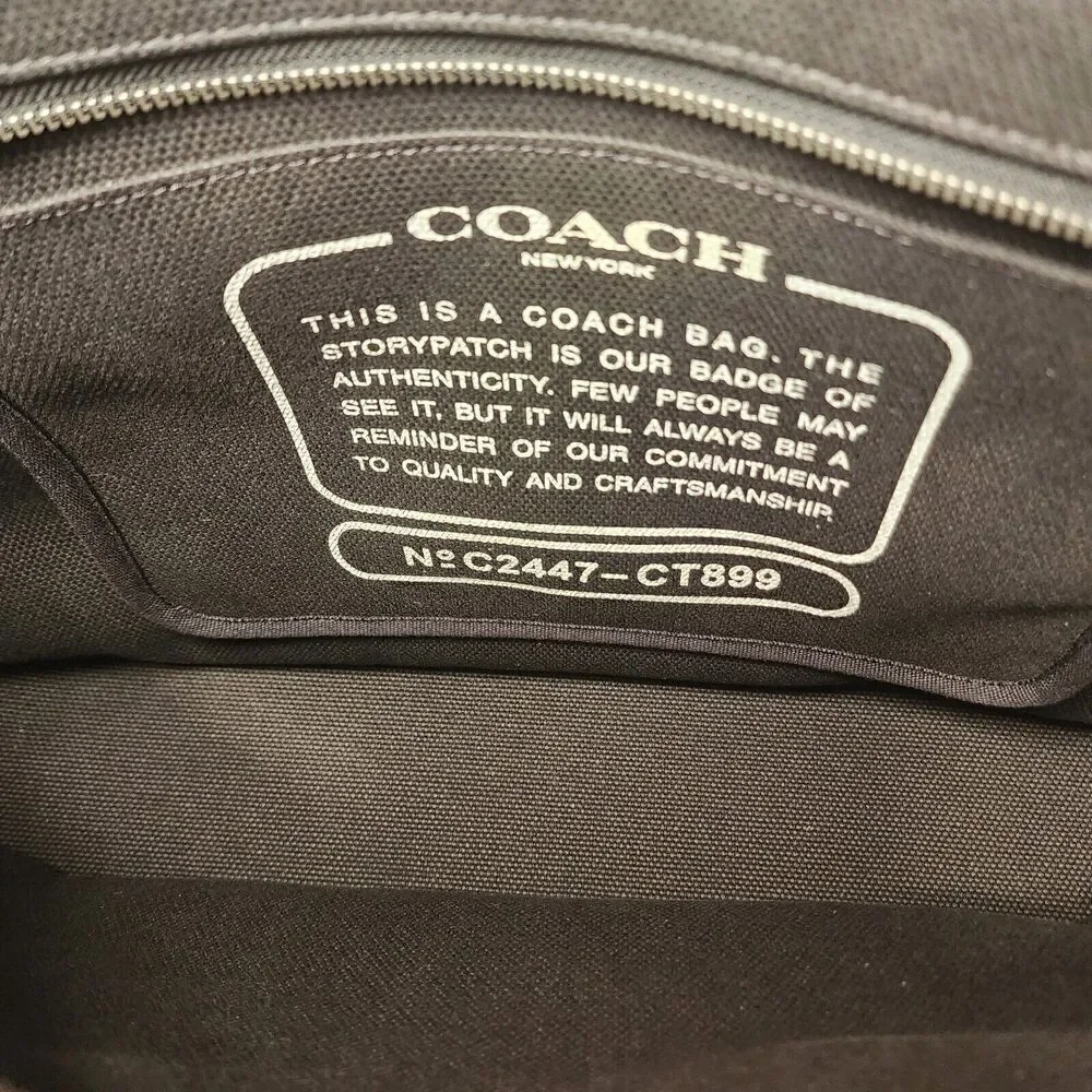 NWT Coach CT899 Tote Bag 38 With Whale Graphic